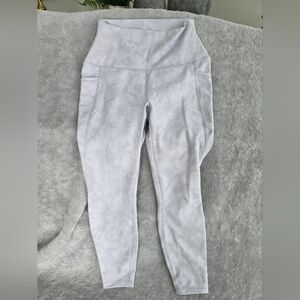 Womens Rbx Gray Camoflauge Leggings Size Small Side Pockets